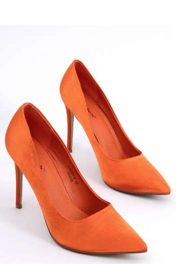  Pantofi cu toc subţire (stiletto) model 174103 Inello  portocaliu
