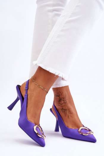  Pantofi cu toc subÅ£ire (stiletto) model 177470 Step in style  violet