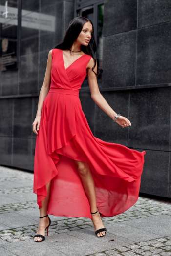  Rochie de seară model 178153 Roco Fashion  roşu